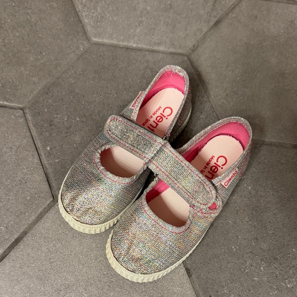Cienta Kids' Sparkle Mary Jane Shoes - Multicolor Toddler 26C Spain GUC